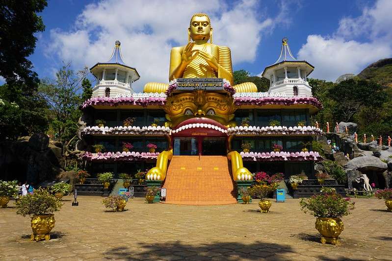 The focal point of Dambulla is the Dambulla Cave Temple, also known as the Golden Temple of Dambulla. Nestled atop a massive rock outcrop, this ancient complex is a true architectural marvel.